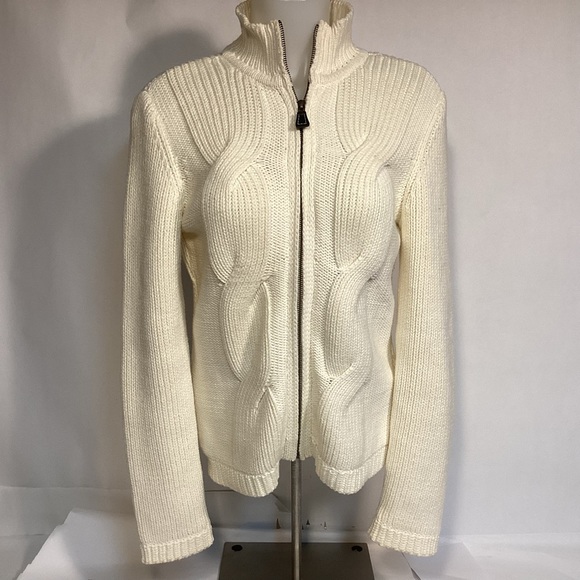 Vintage Tommy Hilfiger Full Zip Cardigan Sweater Womens size Medium - Picture 1 of 9